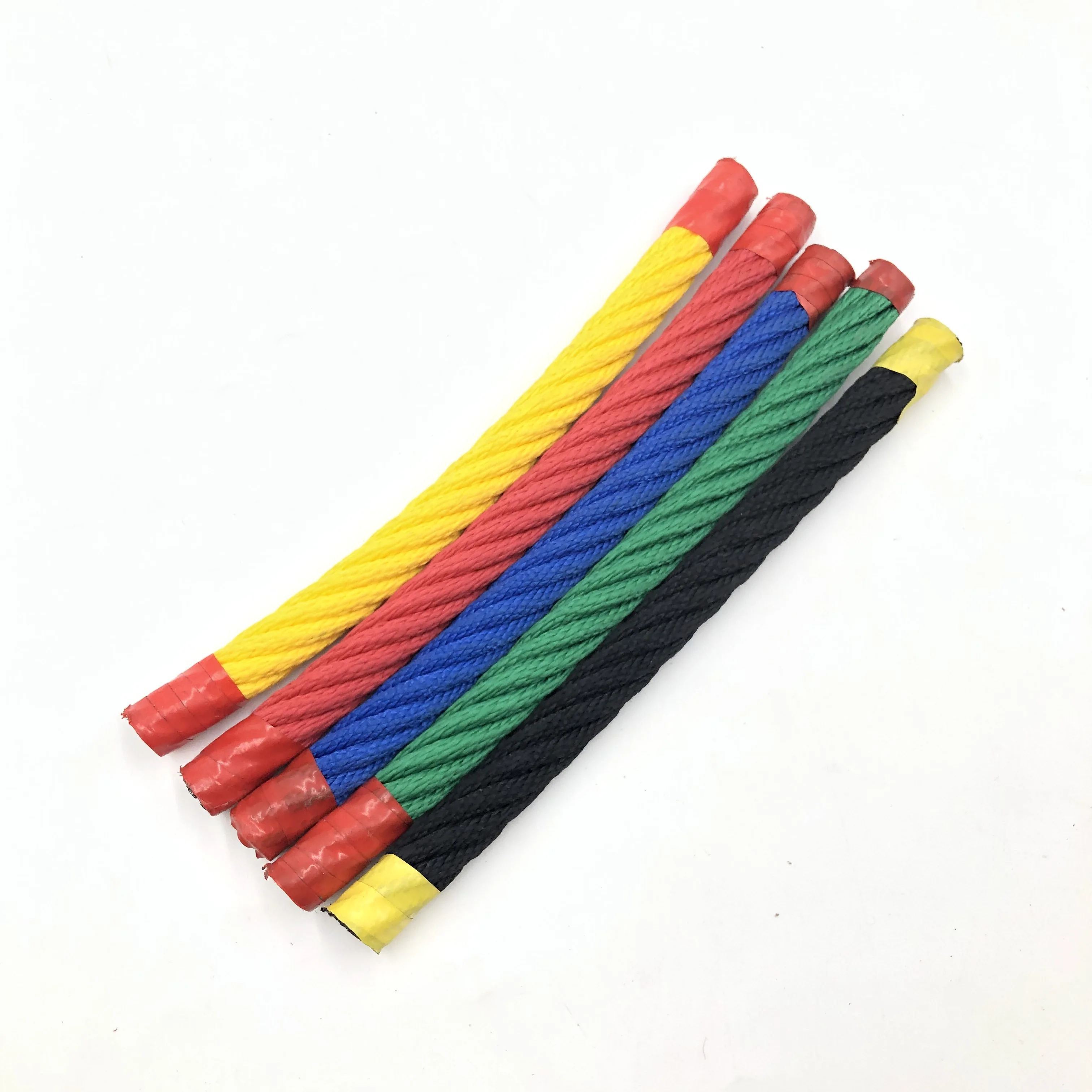 High Quality 16mm 6 Strand Playground Combination Rope Reinforced Polyester With Steel Core For Kids Climbing Outdoor