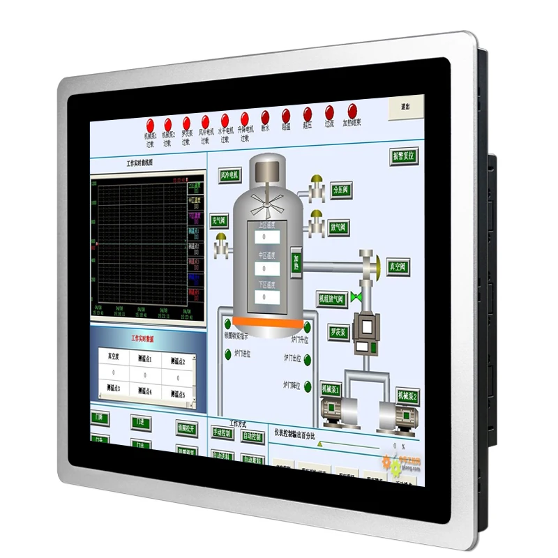 17 inches 1280*1024 Pcap Industrial All In One Pc Embedded Industrial Capacitive Panel Pc Industrial Touch 10 Pc Panel