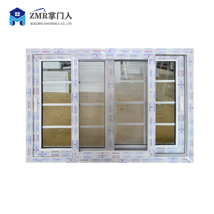 White vinyl double glazed window upvc doors and pvc windows sliding window