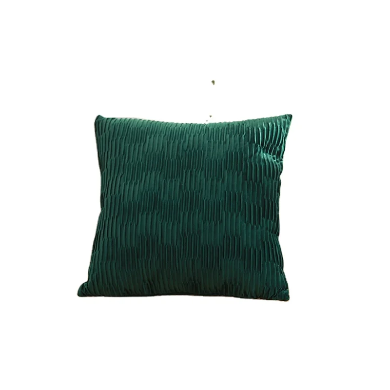 Simple Washable Adult Pillowcase 18x18 Inches Velvet Cushion Cover lumbar Pillow Without Core
