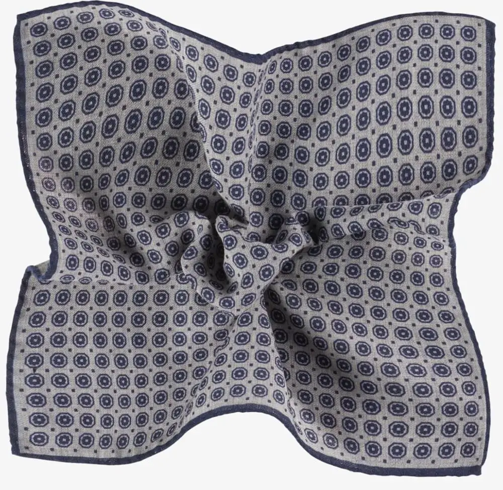 
high quality cheap dot wool pocket square for men 
