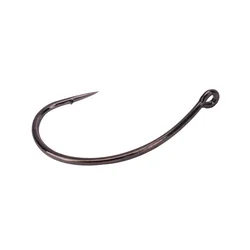 Strong practicability 1# 2# fishing tackle single hooks for soft worm fishing
