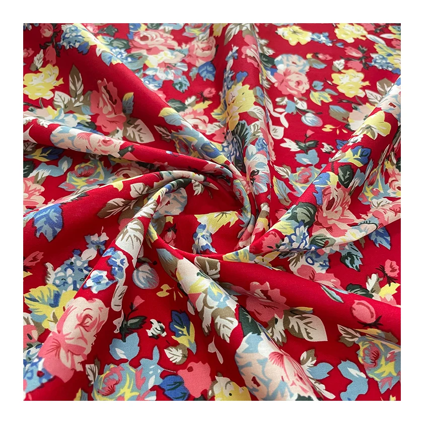 Высокое качество на заказ 100% хлопок печать тканый Поплин Ткань для одежды