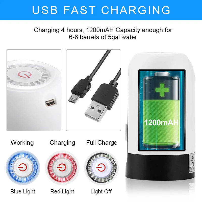 
Mini USB Rechargeable Wireless Electronics Water Pump Dispenser Automatic Bottle Drinking Portable Kitchen Appliances 