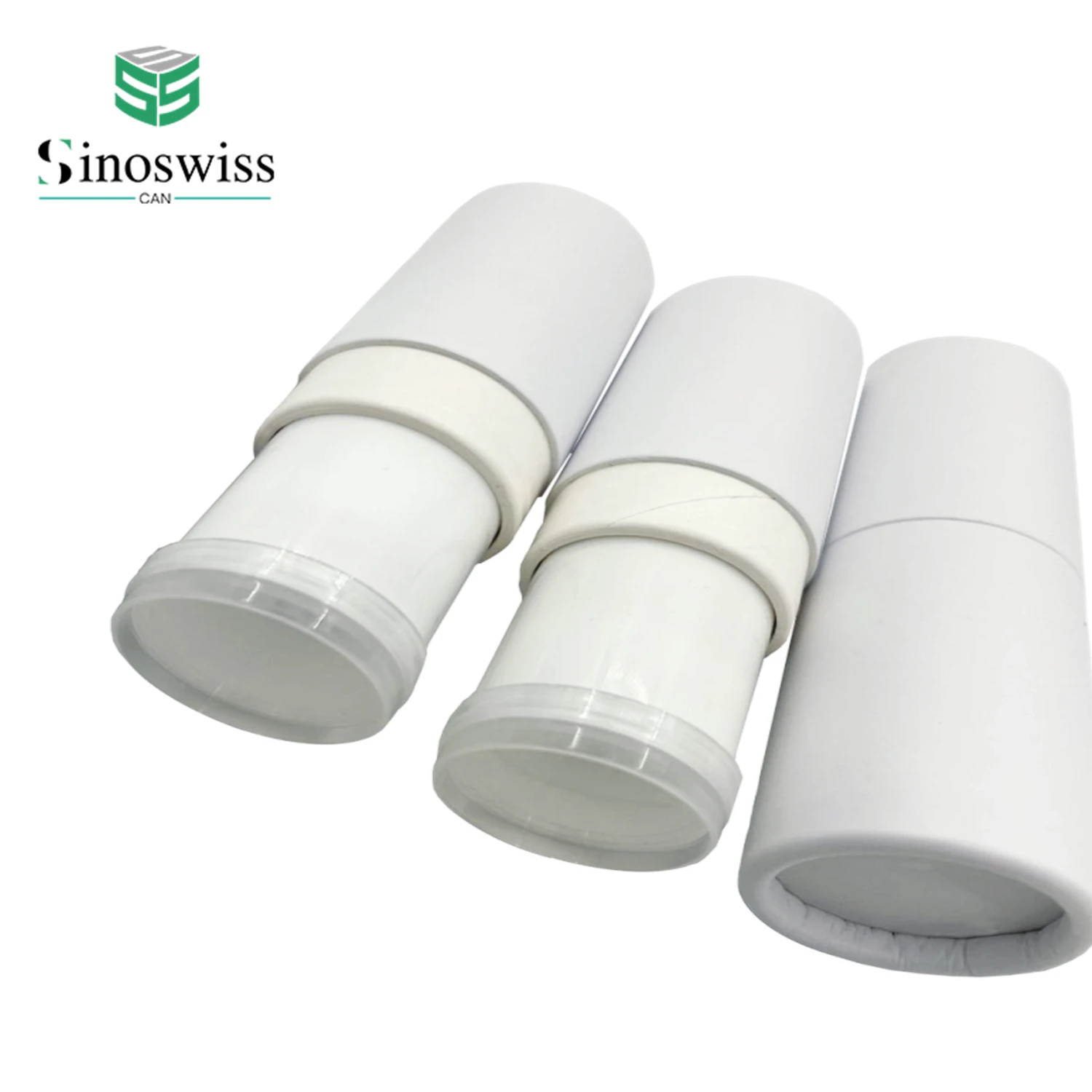 Biodegradable Kraft Cardboard Cosmetic Lip Balm 40g 60g Twist Up Deodorant Solid Fragrance Stick Paper Tube Packaging Container