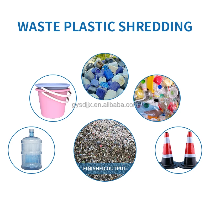 customized  Agriculture Plastic Waste Crusher Machine for PPR PVC Pb Plastic Pipe Recycling