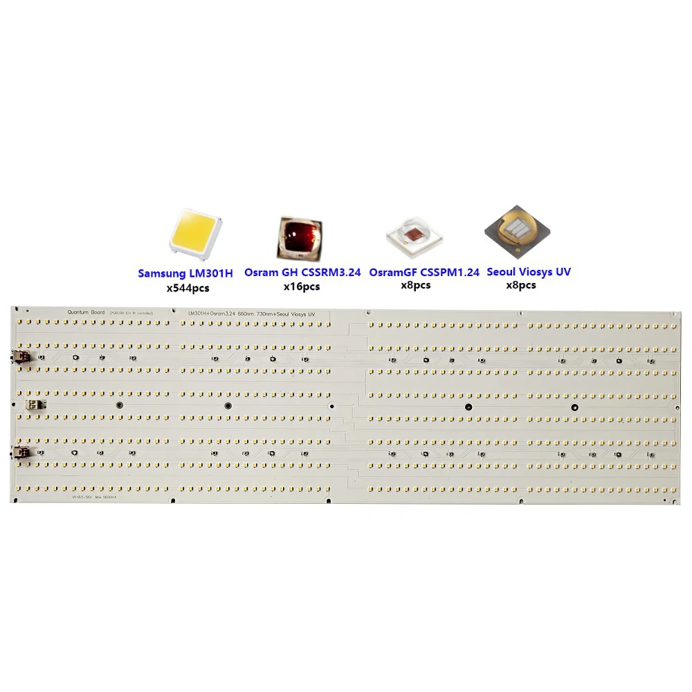 2022 Spectrum Controllable Samsung LED Quantum PCBA with Farred UV