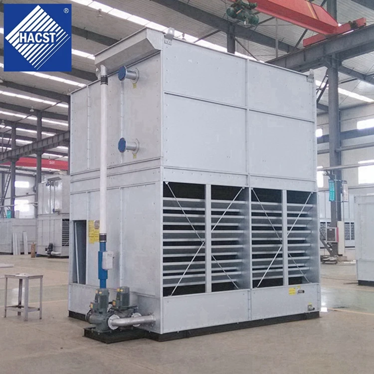 Water cooled 100 tons closed cooling tower for ice machine Easy To Maintain
