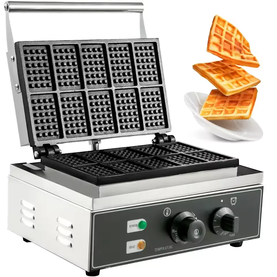 Commercial Street Snack Food Egg Waffle Making Machine