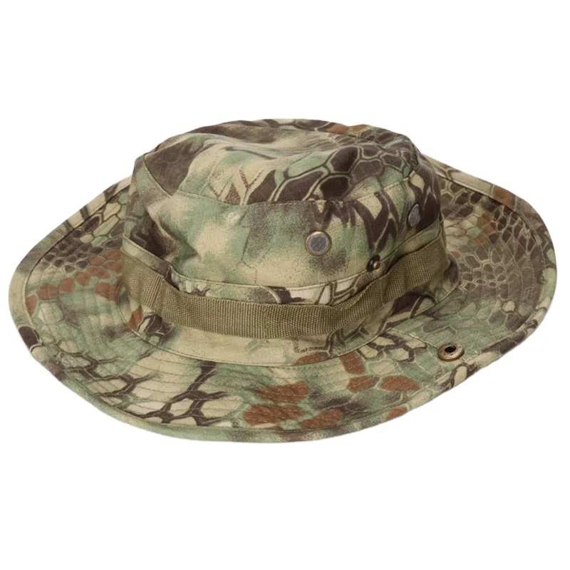 Factory Fishing Bucket Hat Bonnie Hat Camouflage Woodland Classic Men Sun Camping Jungle Summer Battlefield Outdoor Hat Boonie