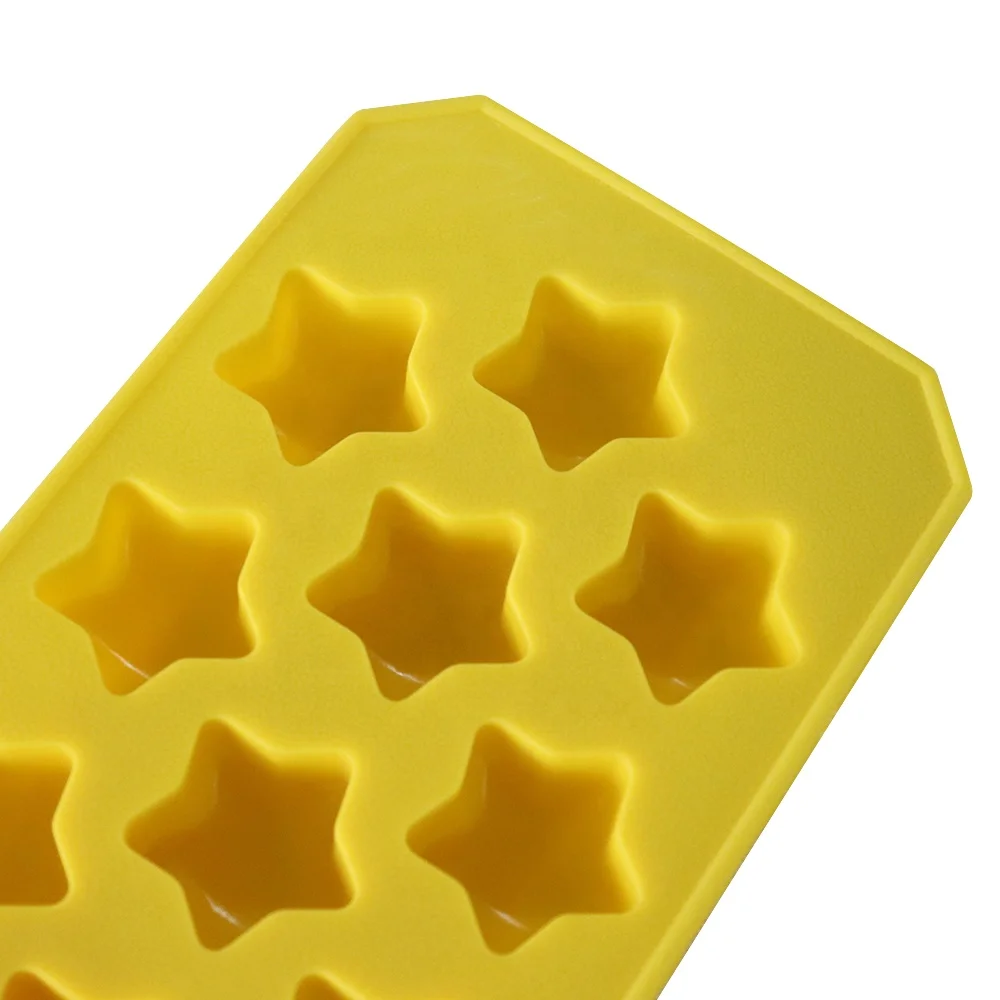 
Customized food grade star shaped design silicone ice cube tray mold 