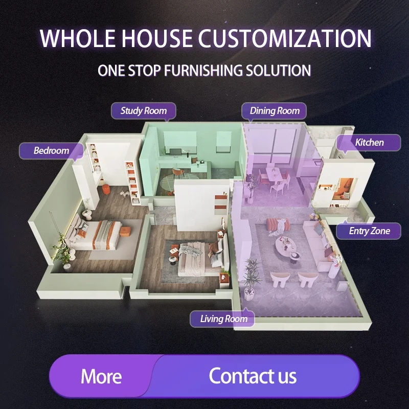 SUOFEIYA Factory Manufacturer Modern Flat Panel Technology Wood Veneer kitchen Cabinets Supplier