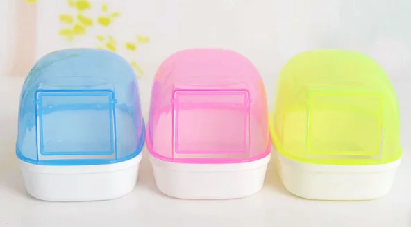 Hamster chinchilla shower bathroom BO bathroom with door small pet bath sand room dustproof sauna