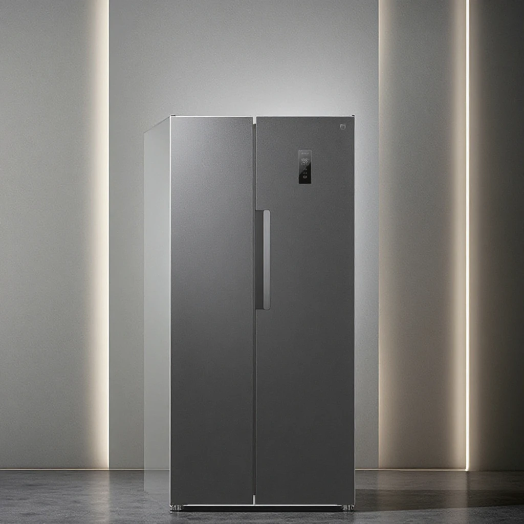 Домашний холодильник xiaomi Mijia 501 л черный двухдверный 36 низких децибелов работает с