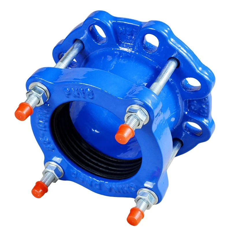 Corrosion Resistance En 545 Ductile Iron Flange Adaptor Universal Coupling Wide Range Flange Adapter Hexagon Spray Paint 3 Years