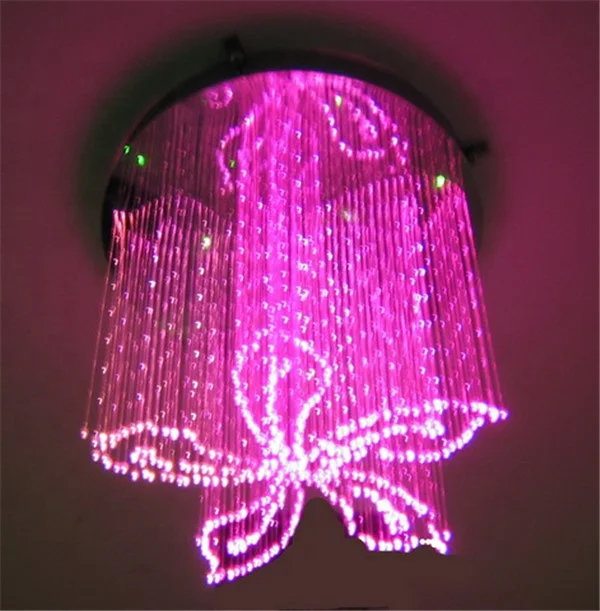 Free shipping LED fiber optic crystal chandelier for KTV/Hotel/Shopping Mall/Coffee House/company office