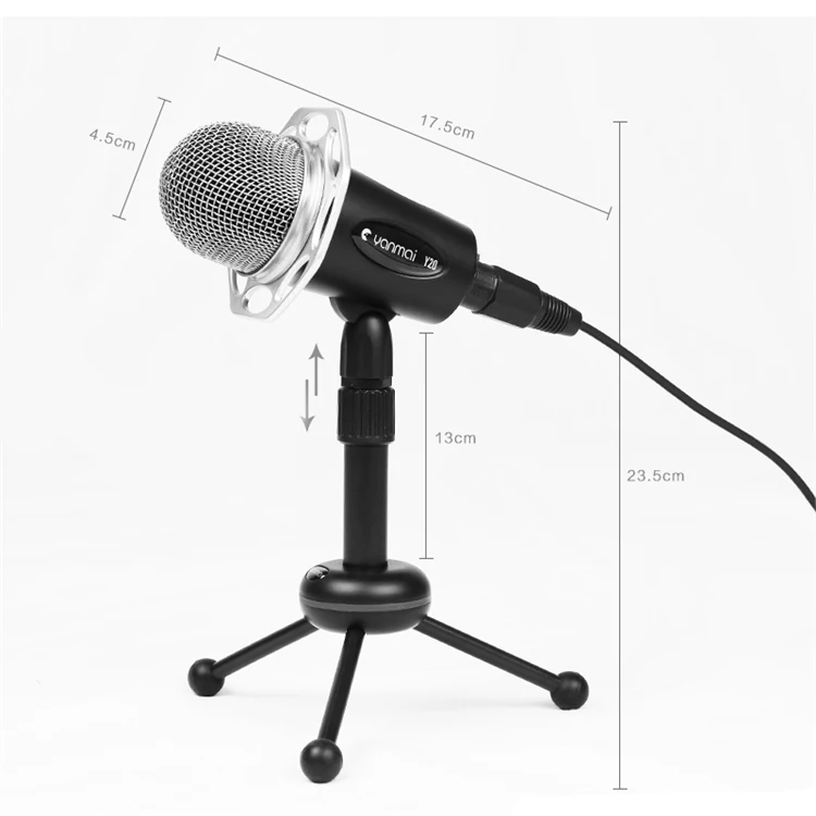 Adjustable Height Microphone Shock Mount 3-pin Xlr Microphone 3.5mm