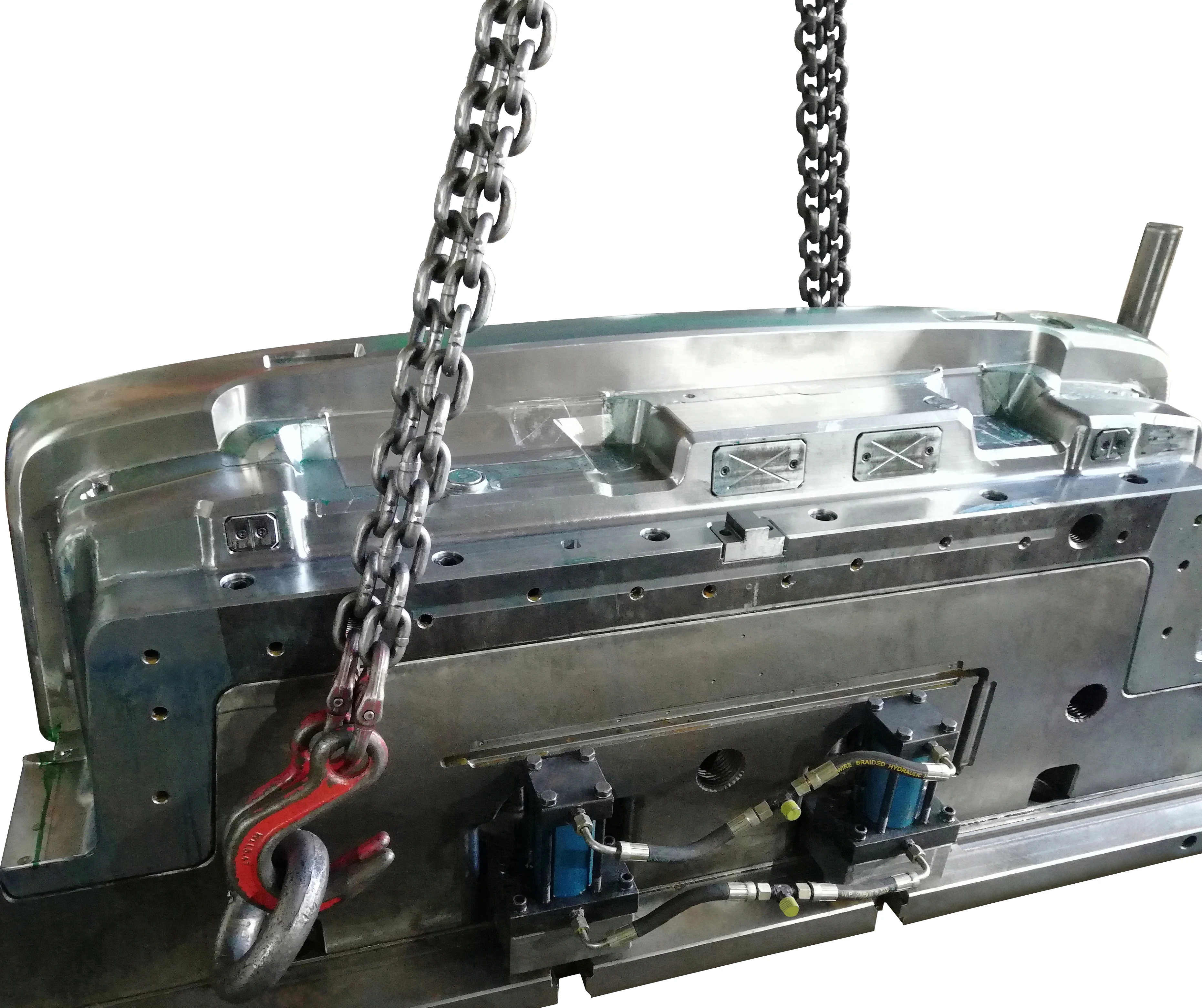 Manufacturer Mold Material SW718+P20H Bumper Material : PP+EPDM-TD20 1x1 Cavity Steel hardness : HRC35-38 Car Front Bumper Mold