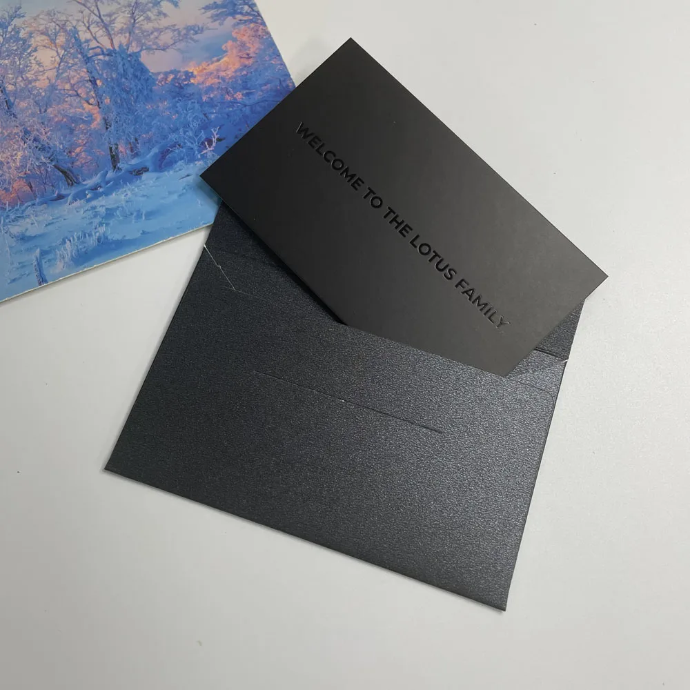 Wholesale Small Business Thank You Card Custom colorful gold foil  thank you cards with logo thank you business card envelope