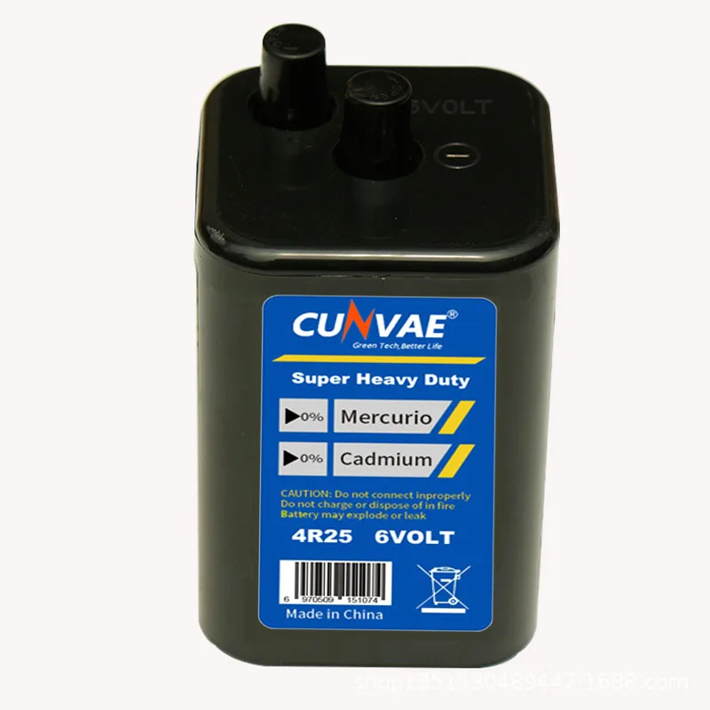 4R25 6V Ultra Heavy Duty Battery 4R25P R25P 6V Battery dry cell Barricade lights All kinds of warning lights dedicated