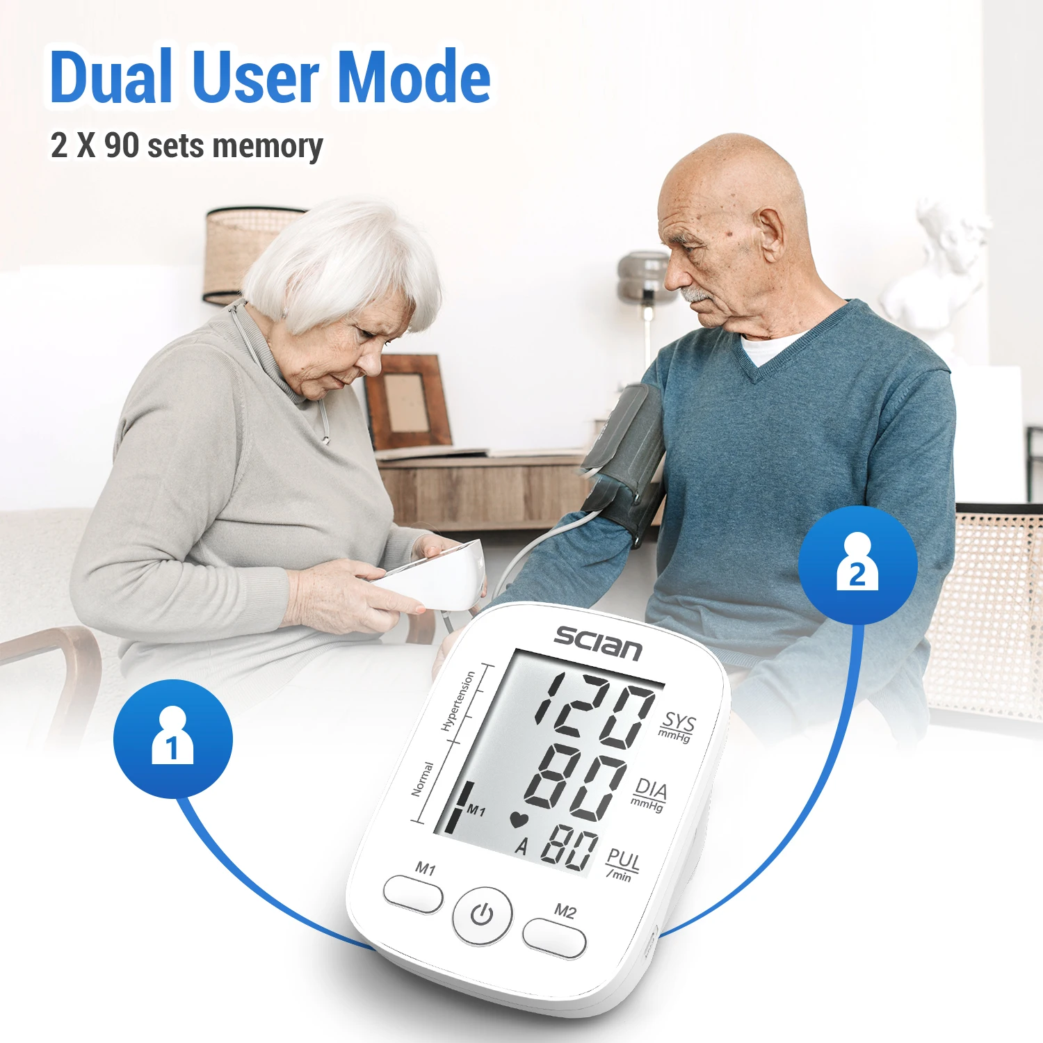 SCIAN LD-562 Hot Selling High Precision Automatic Upper Arm Digital Bp Digital Electronic Blood Pressure Monitor
