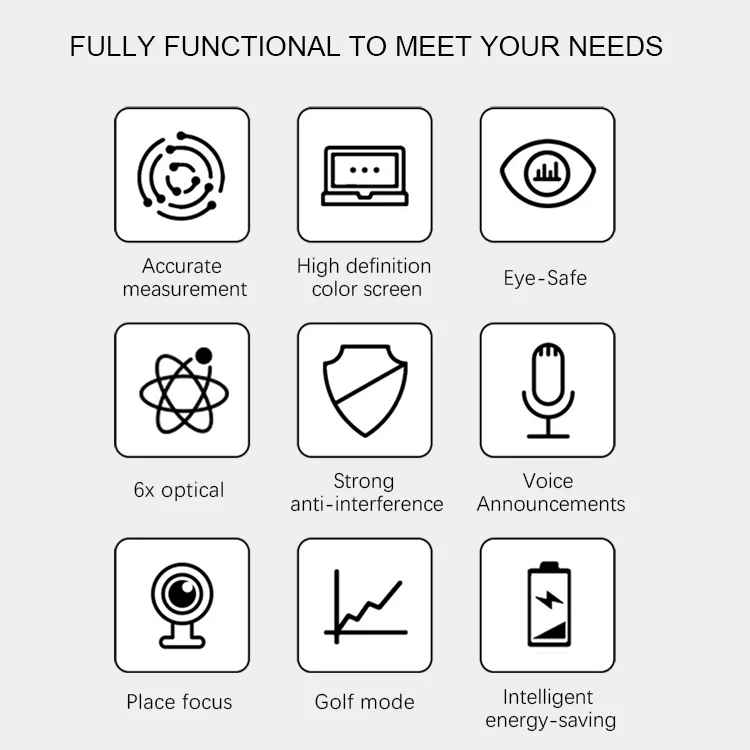 Golf range finder binoculars laser distance measure device laser height measurement laser rangefingder