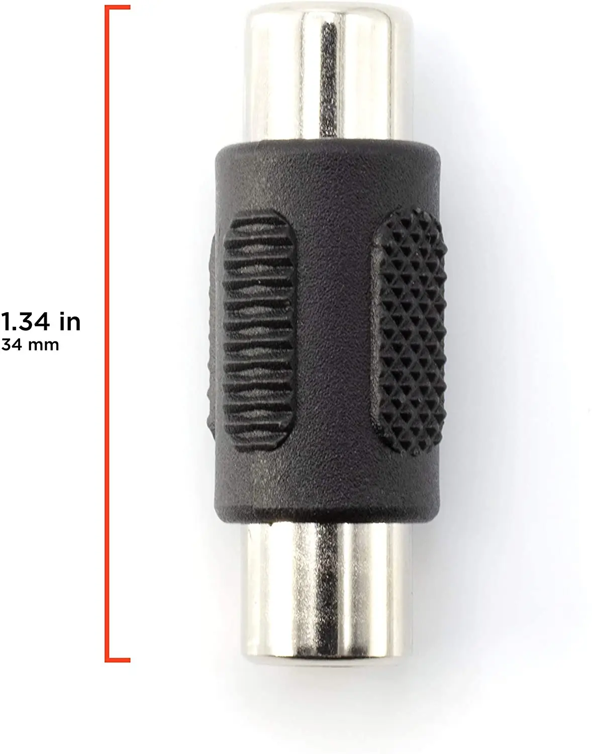 RCA Adapter Female to Female Coupler Extender Barrel - Audio Video RCA Connectors, for Audio Video S/PDIF Subwoofer, Phono
