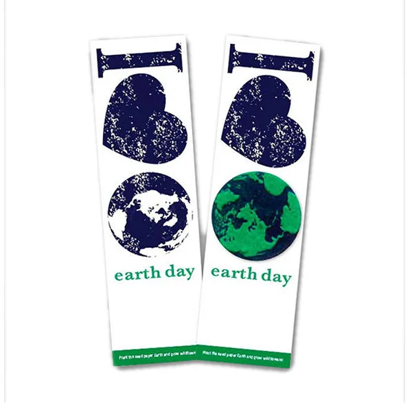 2022 new Eco-friendly 100% handmade  paper plantable Bookmark