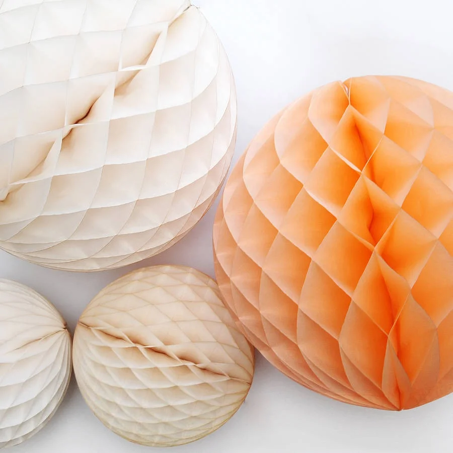 2021 Qpak Fruit Honeycomb Balls For Sale  Paper Decoration