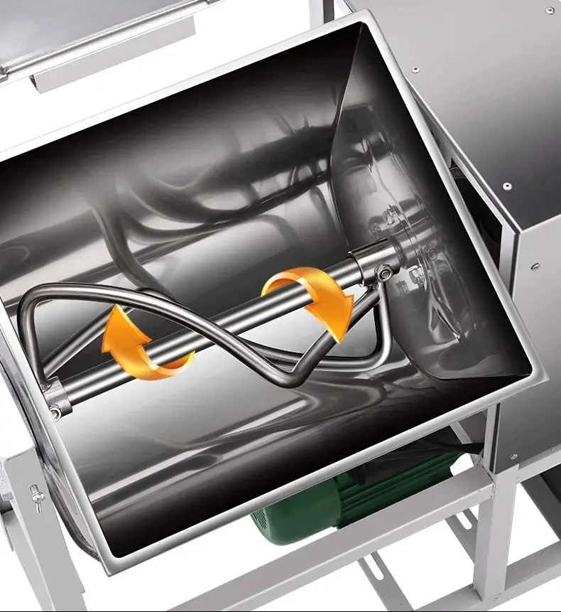 Commercial fully automatic stainless steel flour mixer