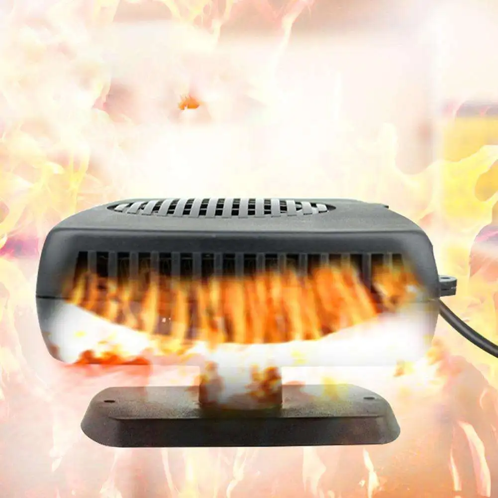 12/24V 200W Portable Auto Electric Car Heater Windshield 360 Degree Rotationdc electrically air fan ABS plug in heater