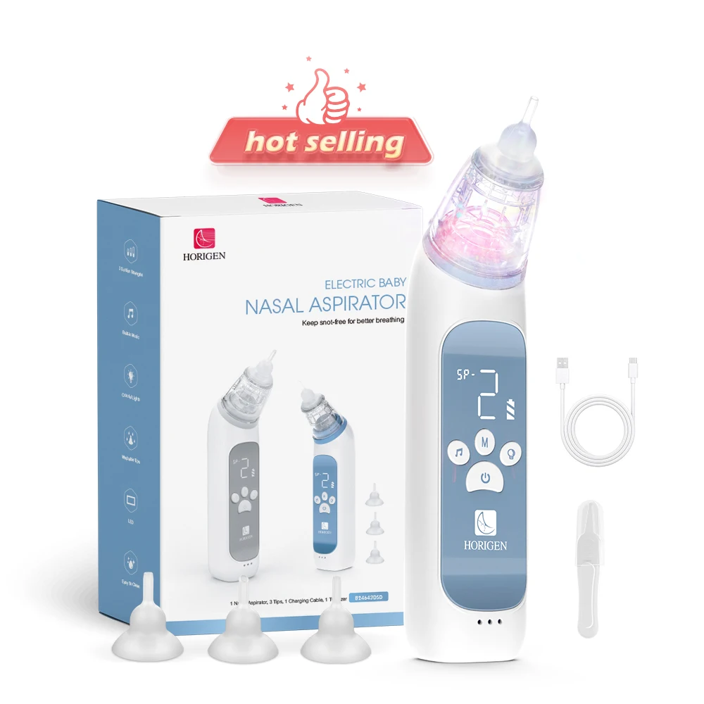 wholesale baby nose vacuum cleaner pump 68Kps strong nose booger sucker electric nasal aspirator for adult children