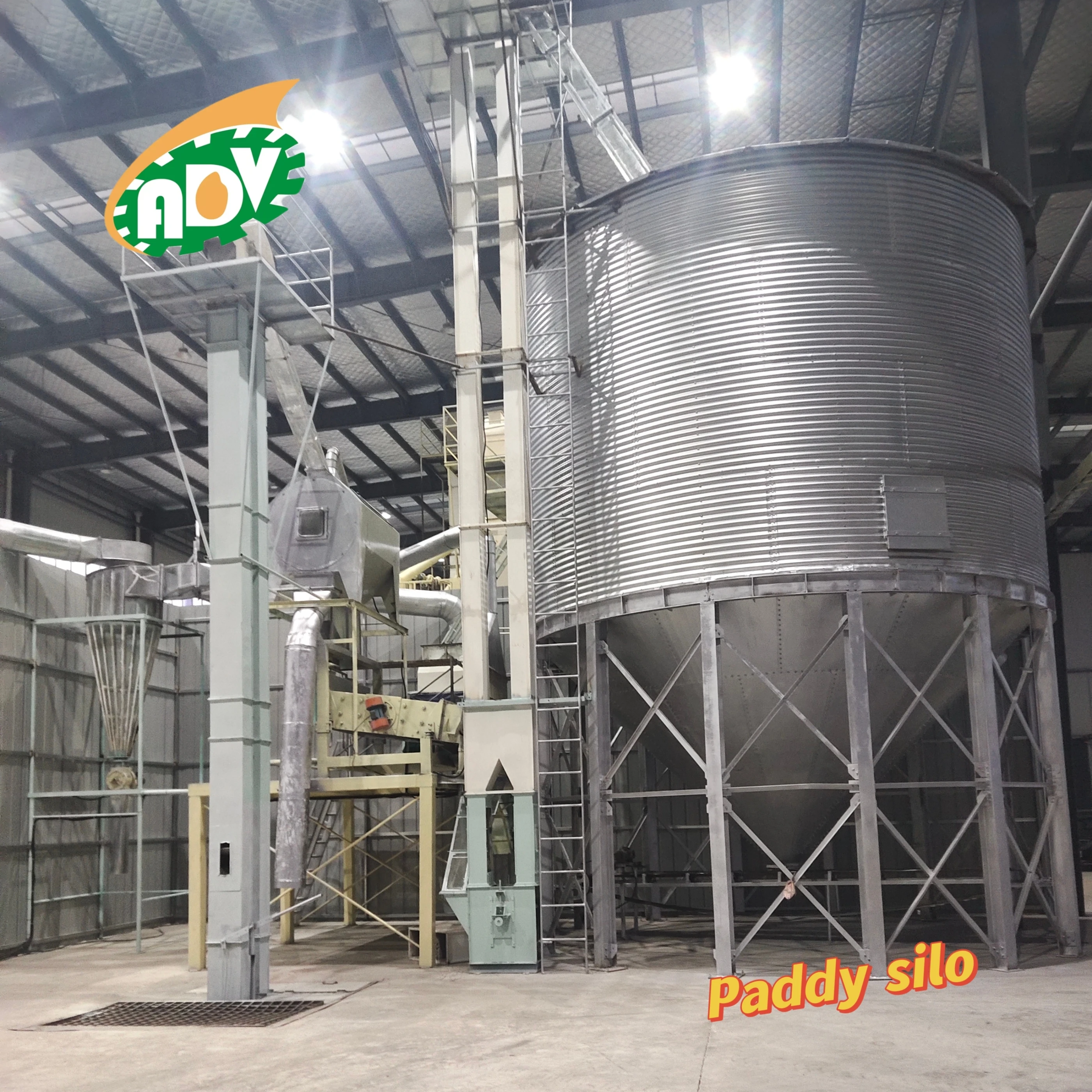 High quality silo Paddy Parboiling Rice Milling Mill Machine Plant