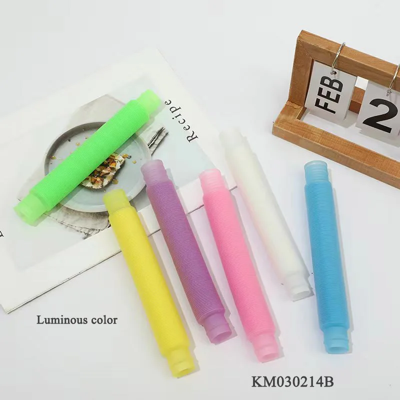 Colorful telescopic Pop tube pressure-reducing sensory toys for children