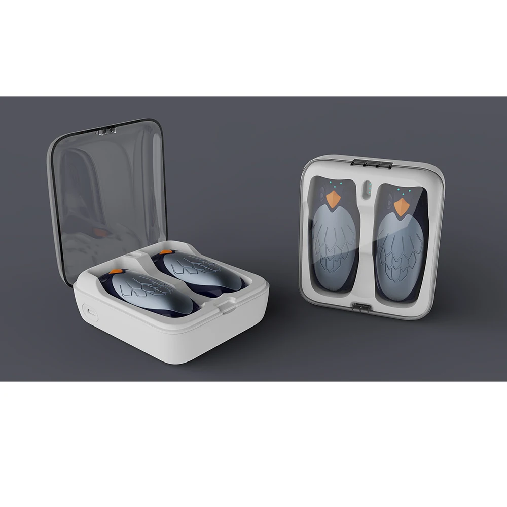 2Pcs Hand Warmers Portable Heater with Digital Screen 5000 MAH USB Rechargeable Reusable Handwarmer Magnetic Electric Handwarmer