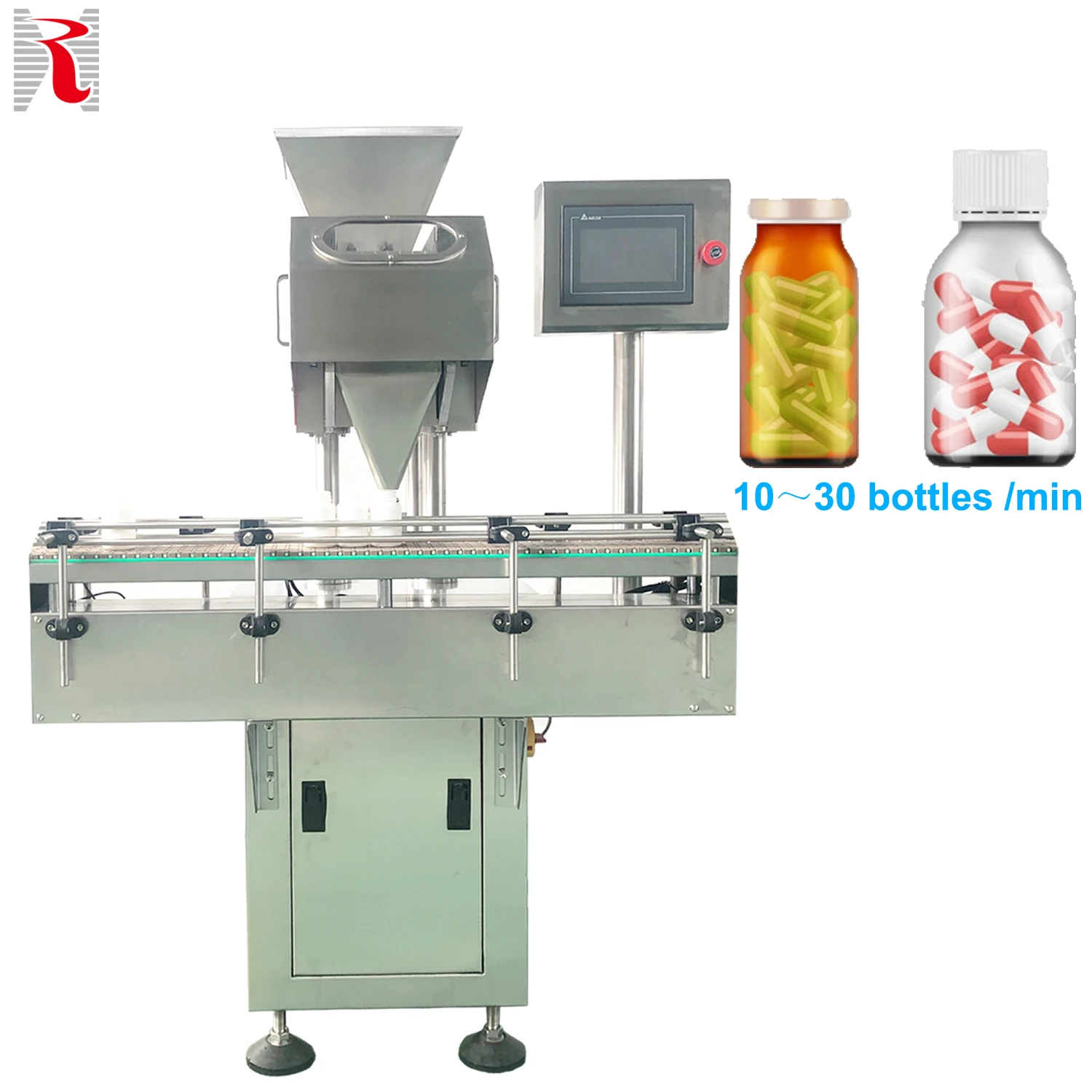 Pharmaceutical Automatic Electronic Tablet Counting Machine Auto Capsule Counting Bottling Machine