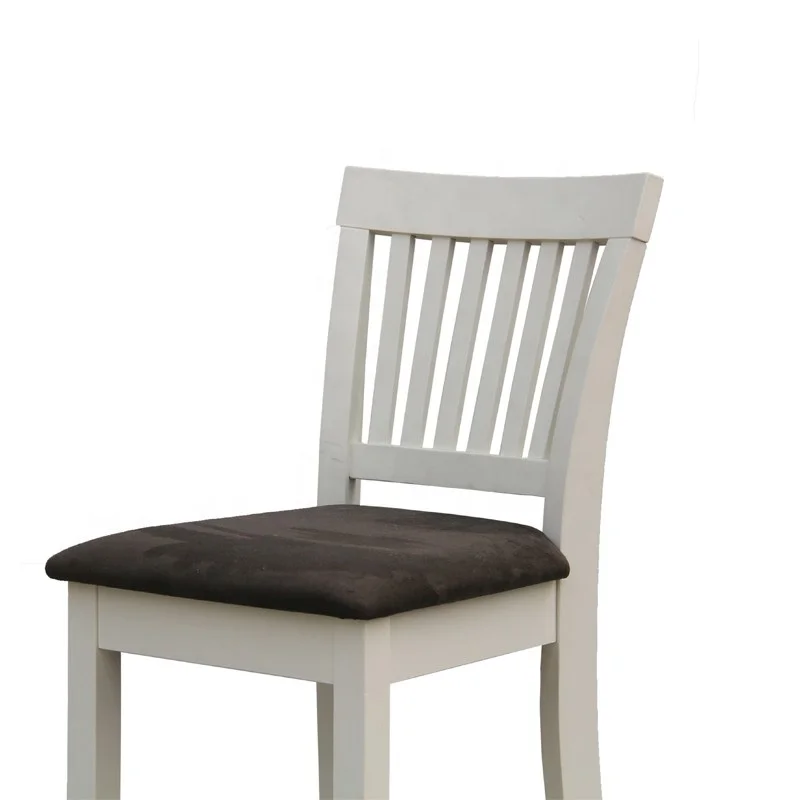 Элегантный белый стул для столовой из массива дерева для рынка Канады