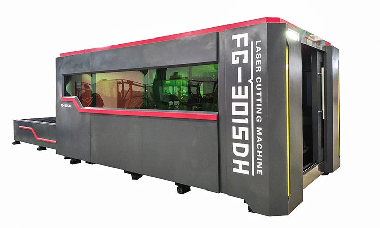 SUDA Economical FG Series 2060 fiber laser metal cutting machine with fully enclosed cover
