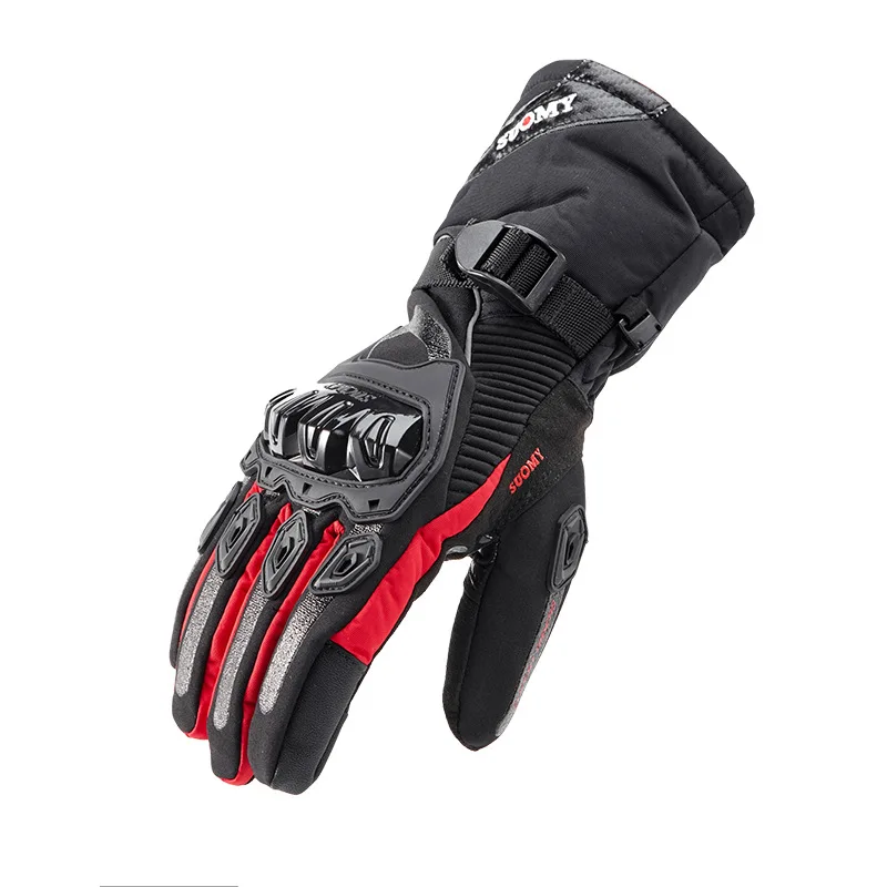 Waterproof riding locomotive rider anti-fall off-road long touch screen Winter Racing motorcycle gloves