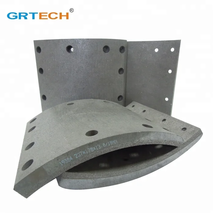 WVA 19384 non-asbestos front and rear axle truck brake lining kit for IVECO