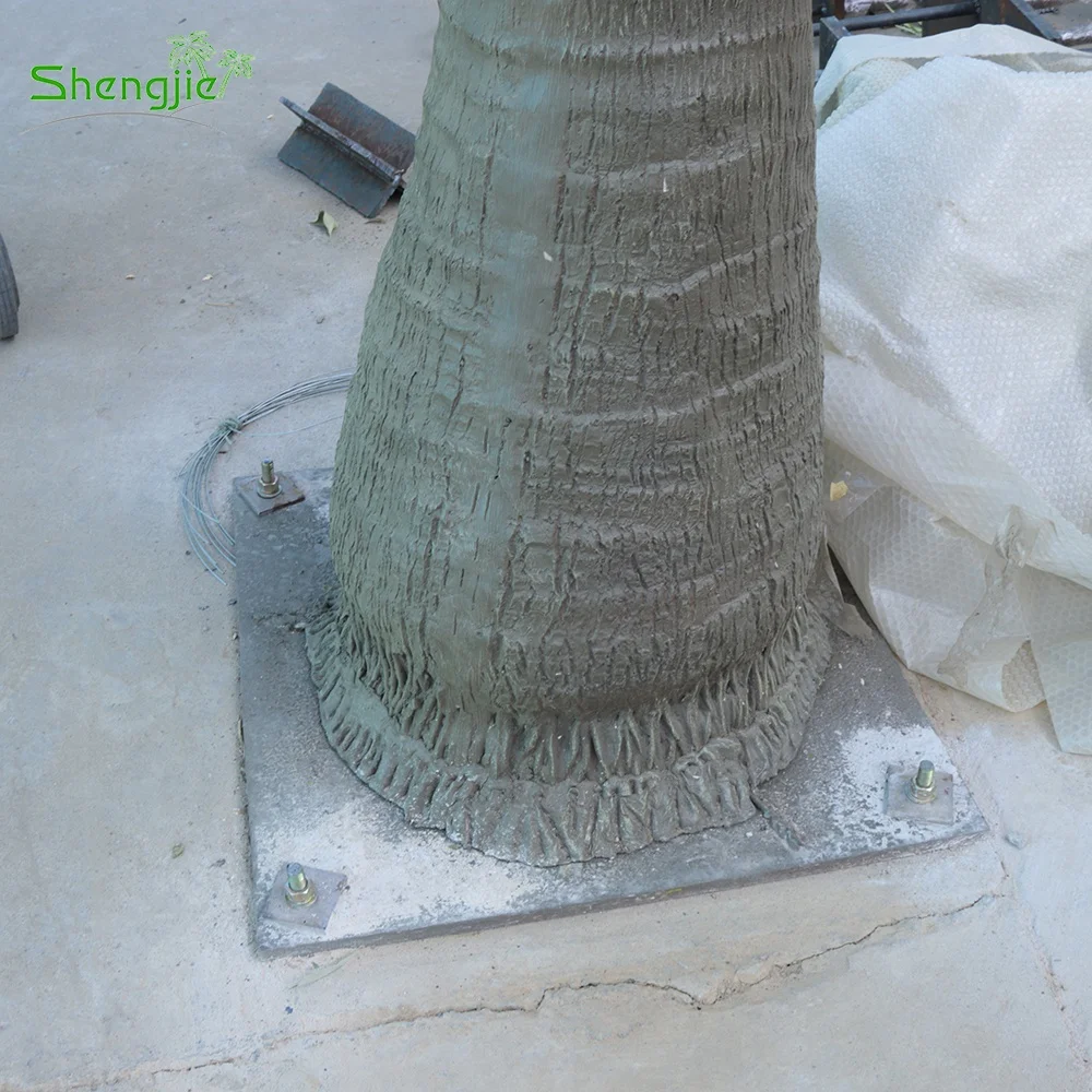 6m Outdoor Ornamental Synthetic Green Plastic Leaves Artificial Coconut Palm Tree