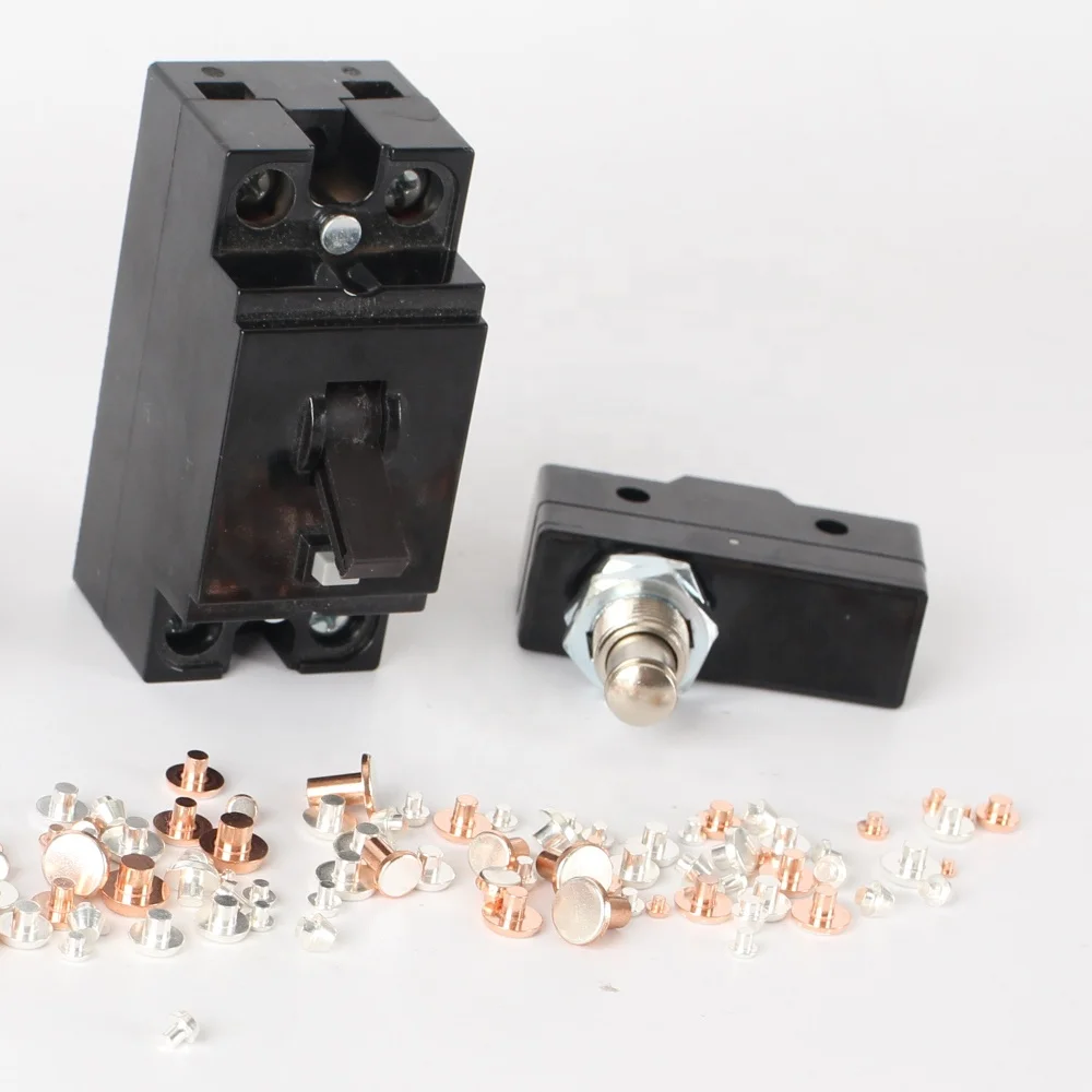 Environmental Friendly  Silver Contacts  Agni Electrical Contact  Bimetal Rivets Electrical Contact For Relay