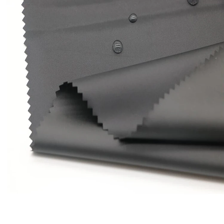 Lightweight Tear Resistant 210T Polyester Taffeta Waterproof Pvc Coating Fabric For Raincoat