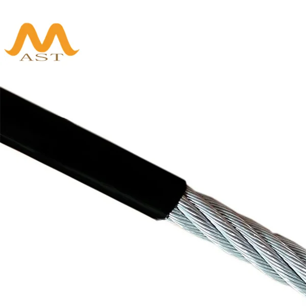 GYM Equipment PU Coated Steel Wire Rope 7*19-4-6mm