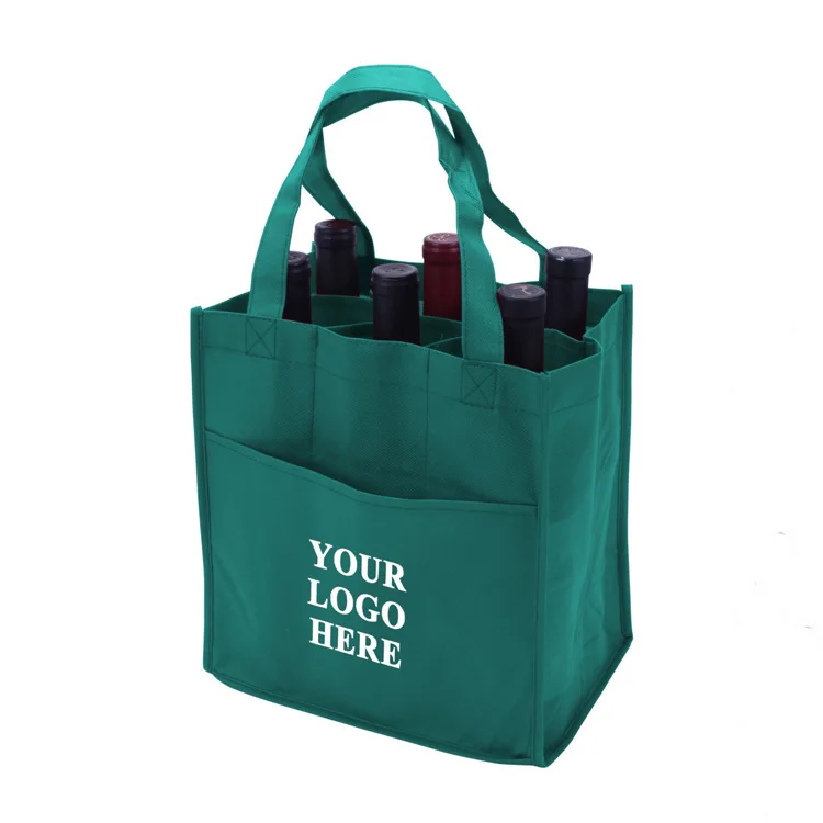 Non Woven Red Wine Bags Bottle Bag Eco Friend Durable Promotion Gift Non Woven Red Wine 4 Bottle Bags With Handles