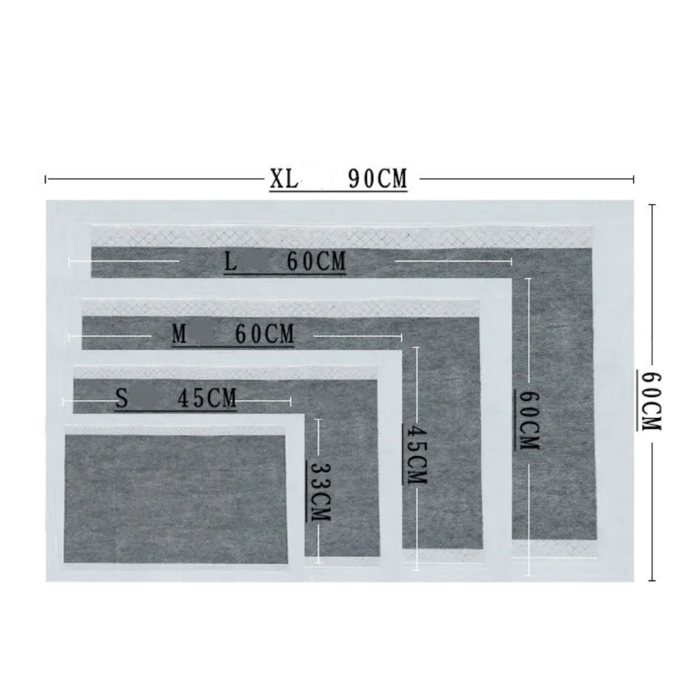 Custom Disposable Bamboo Puppy Dog Training Pet Pee Pad Charcoal Pads Training Bamboo pee pads