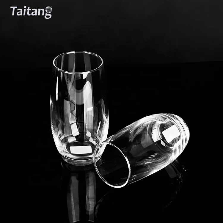Factory Manufacturing Crystal Glassware Heavy Tall Highball Straight Water Glass Cups Glassware Drinking