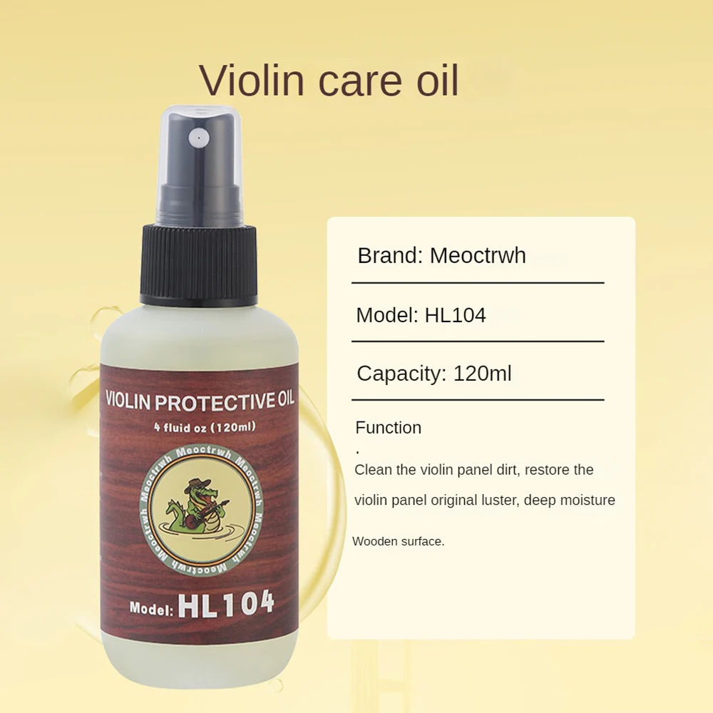 Meoctrwh 120ML Polishing Care Oil Cleaning Agent Cello Violin Universal Waxing Cleaning Oil Care
