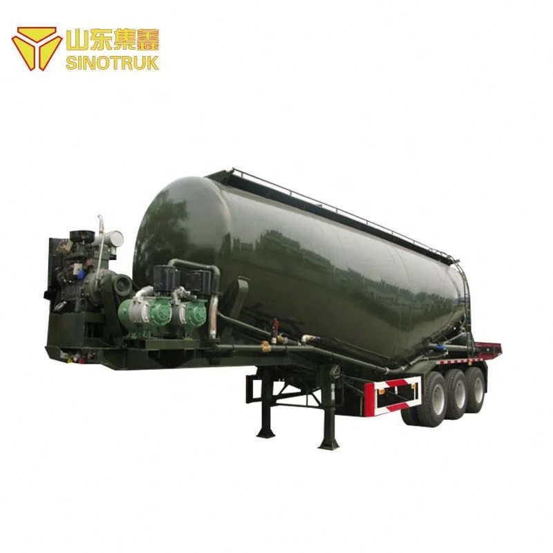 China cheap howo sinotruk supplier cement truck powder semi trailer for sale