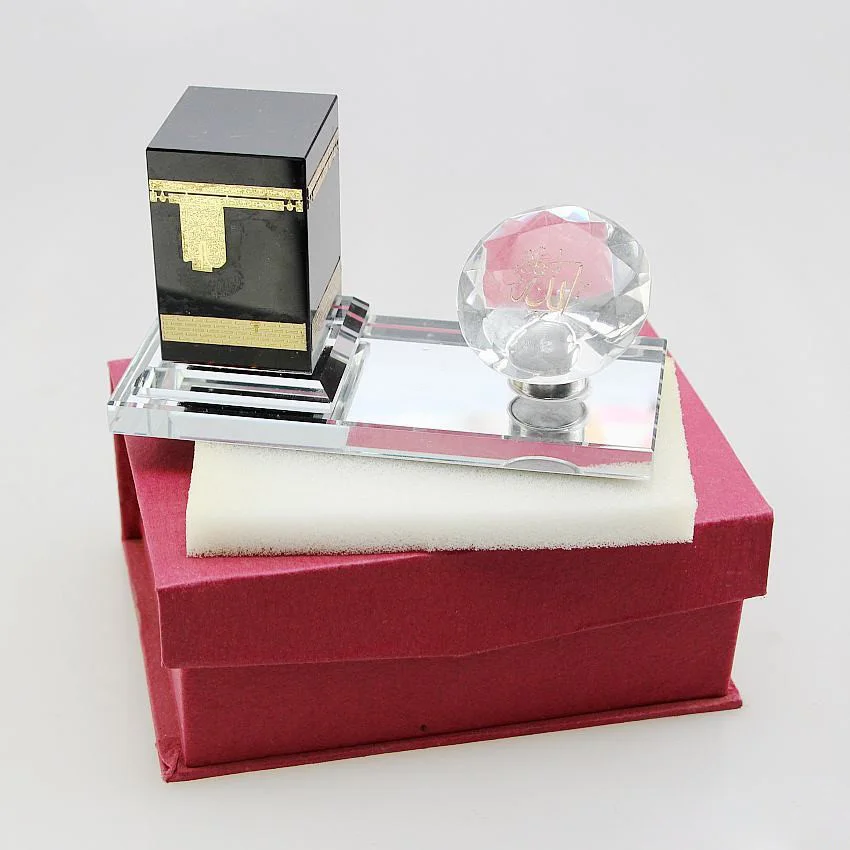 Dropshipping / Spot wholesale / OEM 8*5.5*14cm Islamic style Muslim ornaments made of crystal glass